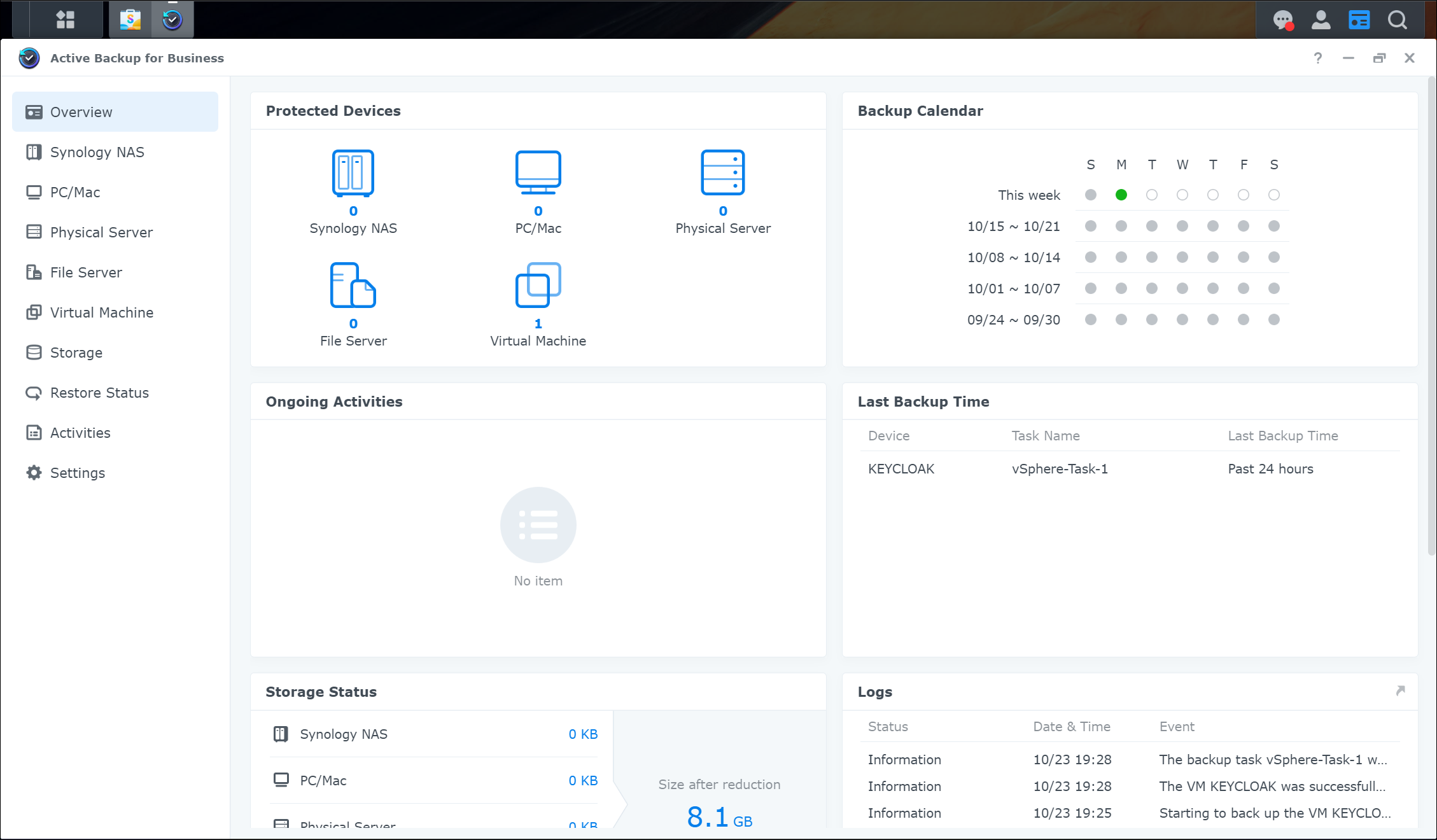 VMware vSphere Virtual Machine Backups using Synology Active Backup for ...