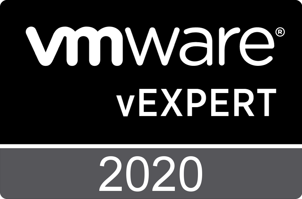 VMware vExpert 2020 Badge