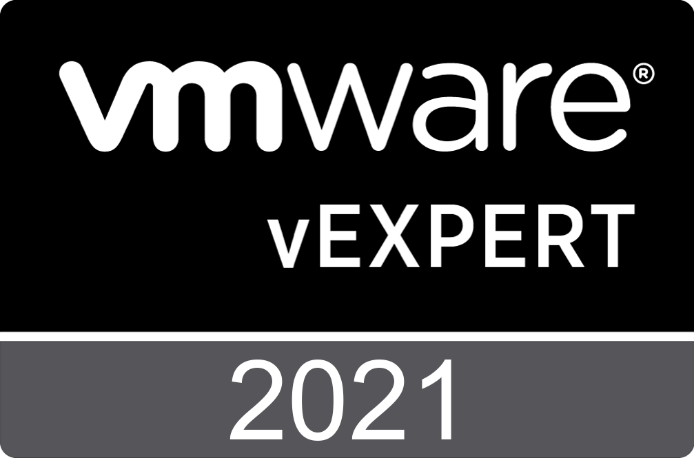 VMware vExpert 2021 Badge