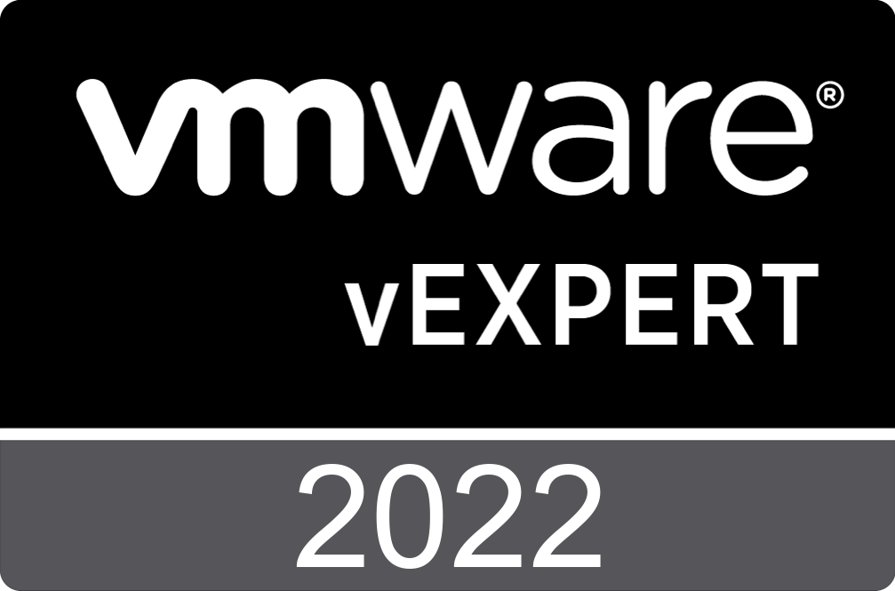 VMware vExpert 2022 Badge