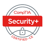 CompTIA Security+ ce Certification Badge